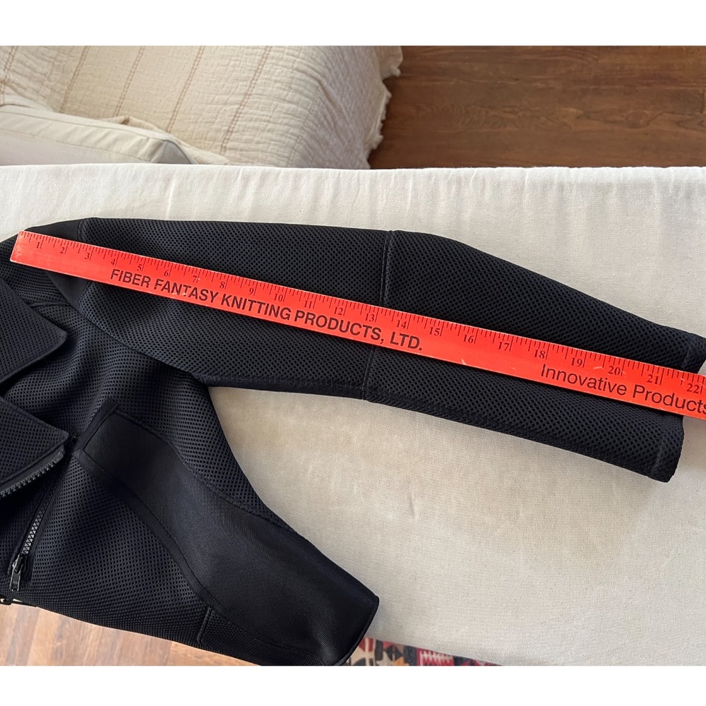 SHIRO SAKAI Neoprene Mesh Moto Jacket in Black - M - Picture 14 of 14